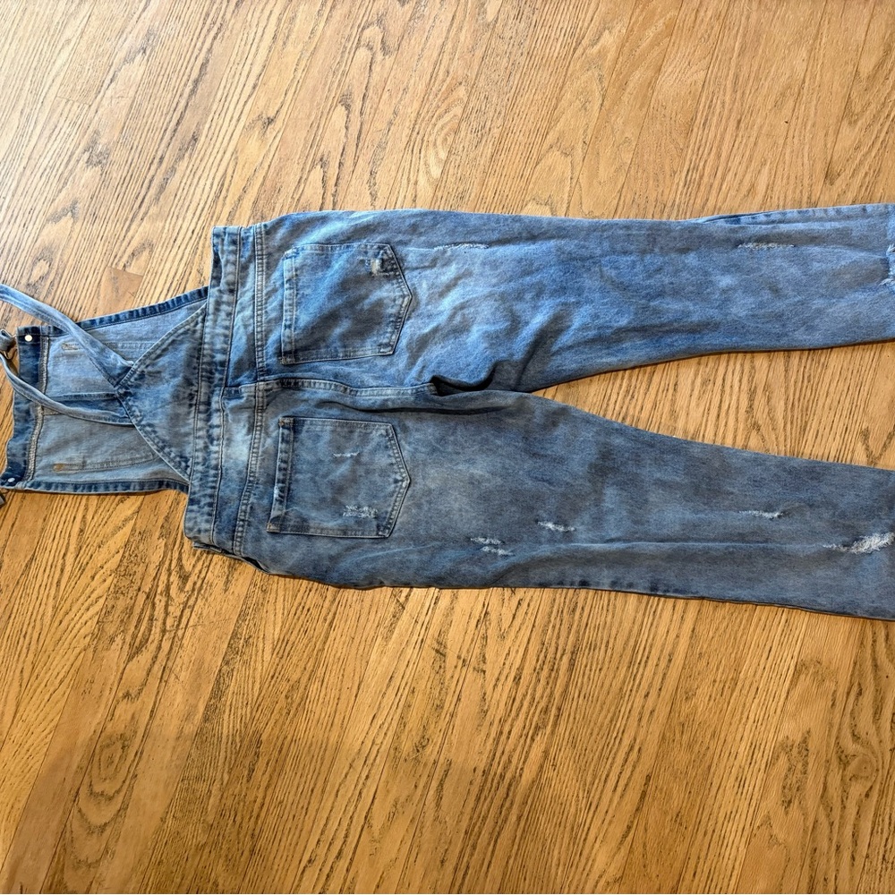 Forever 21 Light Blue Denim Overalls